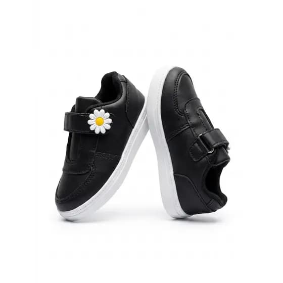 Tenis Infantil Bebe Velcro Escola Femininos Inverno Dia a Dia