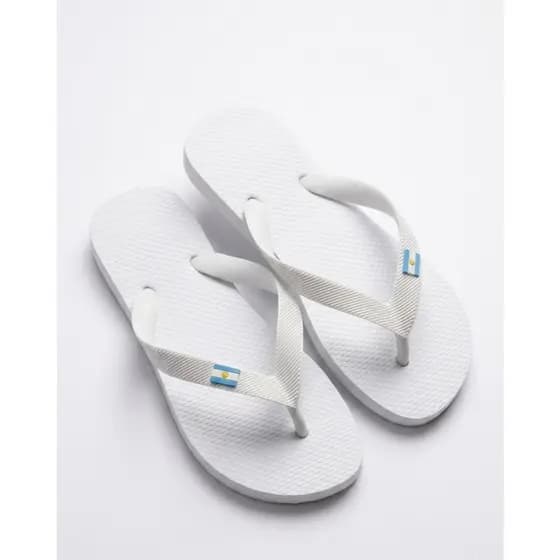 Chinelo Infantil E Adulto  Masculino E Feminino Bandeira Argentina Antiderrapante Praia E Dia A Dia