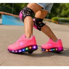 Tênis de Rodinha Infantil com LED Masculino e Feminino 26ao36