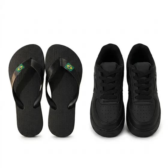 Tenis Infantil Casual Chinelo Dedo Brasil Moda Masculina