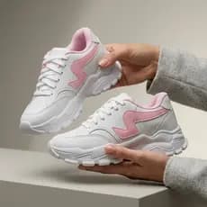Calçado Tenis Estiloso Feminino Lyron Chunky Sola Plataforma Tratorado Diversas Cores
