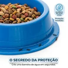 Pote de Ração Antiformiga Cães e Gatos Com Barreira de Água Premium - Várias Cores e Tamanhos