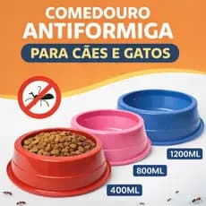 Comedouro Antiformiga Premium para Cães e Gatos – Evita Formigas, Mantém Higiene e Saúde