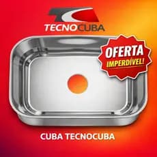 Cuba De Cozinha Tecnocuba Numero 1 Inox Pia Sobrepor E Embutir 46x30cm Oferta Envio Rápido