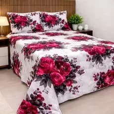 Jogo de Cama Casal Queen 800 Fios  Algodão Premium 2.50x2.30 Com 2 Fronhas Cobre Leito Premium