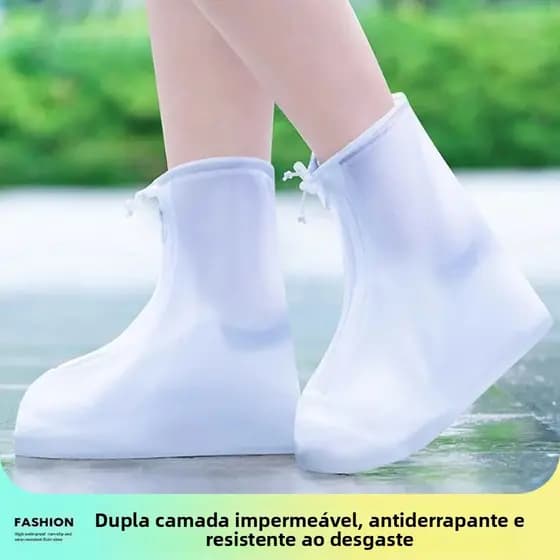 Capa de sapato impermeável antiderrapante à prova de chuva capa de sapato PVC grosso resistente ao desgaste botas de chu