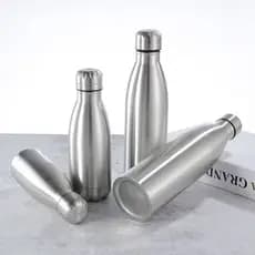 Garrafa Inox Boliche 500ml 750ml 1000ml Squeeze Água Gelada Caminhada Academia