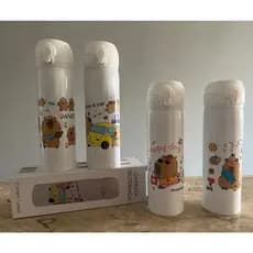 Garrafa Kapivara Squeeze Térmica Aço Inox Portátil 400ml Com Tampa E Sistema de Trava 2