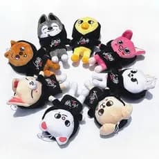 Skzoo 20cm Kpop Cartoon Plushies Peluche Kawaii JYP Adultos KZ Fãs Chaveiro Pingente Kid Gift