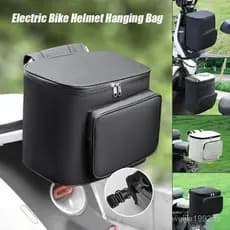Mochila de Grande Capacidade à Prova d'Água para Capacete de Bicicleta Elétrica, Bolsa Suspensa para Assento Traseiro XT