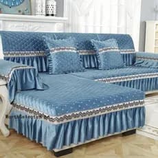1pcs  European capa de sofa 3 e 2 lugares 1/2/3/4 Lugares  estampada capa de sofá de canto retrátil Almofada De Sofá De