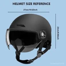 Capacete De Motocicleta Para Homens E Mulheres , Viseira Solar À Prova De Vento Com Proteção Facial , Família , Amigo ,