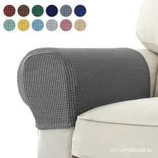 2 PCS Sofá Jacquard Capa Para Sala De Estar Poltrona Protetora De Braço De
