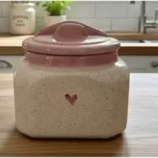 Saleiro De Parede E Mesa Decoração Coração Pintado A Mão De Cerâmica