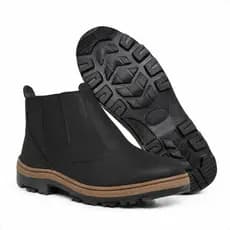 Bota Botina de Lona  – Leve, Antiderrapante e Perfeita para Trabalho e Uso Diário