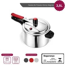 Panela Pressao 2,5 Litros Antiaderente Alegrete