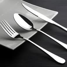 Jogo de Talheres 18 Peças para Cozinha Aço Inoxidável Conjunto de Talheres Prime