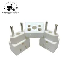 Adaptador de Tomada Ultra Resistente para Secador Air Fryer Benjamin Bivolt 10A e 20A