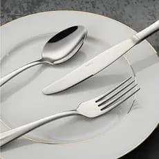 Jogo de Talheres 18 Peças para Cozinha Aço Inox Conjunto de Talheres Prime