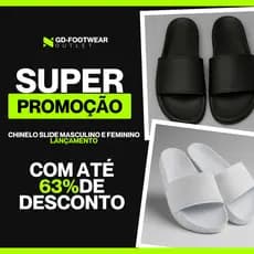 Chinelo masculino slide moderno casual lançamento leve confortável macio resistemte black friday