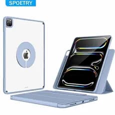SPOETRY Capa Giratória Magnética para Tablet 10–11” – Rotação 360° Suporte Ajustável e Função Auto Sleep
