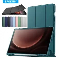 Capa magnetico inteligente com slot de canetas compativel Samsung Galaxy Tab A9 8.7º polegadas (2023) SM-X110/X115/X117