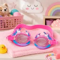 Óculos de Natação Infantil Silicone Proteção Solar Criança de 2 a 8 anos Piscina Praia.