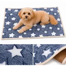 Tapete Para Pet Antiderrapante Cachorro Gato com Tecido Flanelado de Pelúcia 63x43 Quentinho Inverno