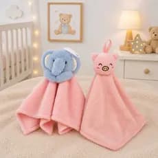 Kit 2 Naninhas para Bebê Pelúcias Antialérgico Tamanhos de 40 cm a 30 cm Protetor Chupeta, Vários Modelos
