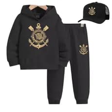 Conjunto de moleton infantil e juvenil Todo Poderoso tamanho 4 ao 16 + bone