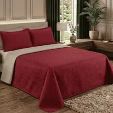 COLCHA DUPLA FACE Cobre Leito 2 em 1 | Conforto, Qualidade Premium, Macio, Resistente e Elegante, com Viés em Toda Volta