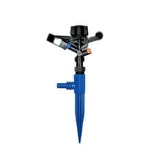 Aspersor Irrigador De Impacto com Haste 360 30 Metros Pasto Horta Jardim