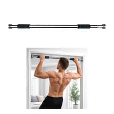 Barra de Porta Ajustável 62-100cm Para Exercícios Treino em Casa até 100kg Costas, Bíceps, Abdominal, Flexão