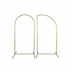 KIT 2 Arcos desmontáveis MEIA LUA e ROMANO para painel de festas e eventos DOURADO