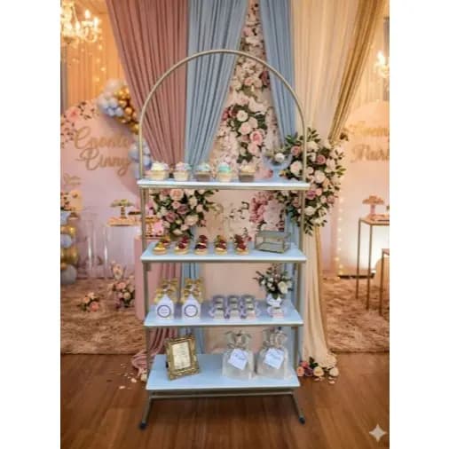 Prateleira Romano 4 andares 1,70m x 80cm com MDF BRANCO