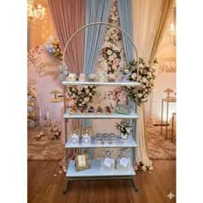 Prateleira Romano 4 andares 1,70m x 80cm com MDF BRANCO