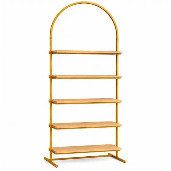 Prateleira Romano 5 Andares 1,80m X 80cm X 30cm Industrial de Chão Multiuso para Festa Sala Loja e Decoração