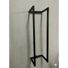 Porta Toalha Toalheiro 60cm em Metal Industrial para Banheiro, Box, Lavabo, Barbearia e Lavanderia