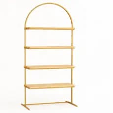 Prateleira Romana 4 Andares 1,60m X 60cm – Estrutura em Ferro | Design Moderno
