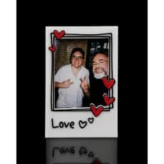 Porta Foto Dia dos Namorados Polaroide Romântica Ímã Geladeira Amor Presente