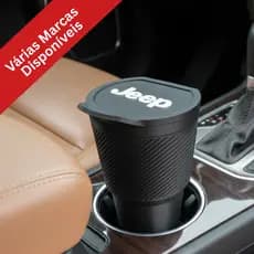 Lixeiro veicular universal personalizado com logo organiza interior do carro resistente 15cm