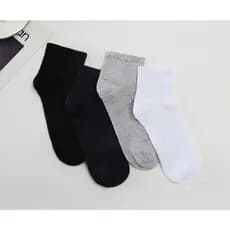 Kit 3/6/12 Pares Meias Cano Médio Algodão Masculinas Tamanho 37-43