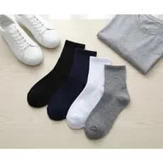 Kit 3/6/12 Pares Meias Masculinas Cano Médio Algodão Respirável