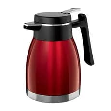 Bule Térmico Quebec 1,2 L Vermelho, Parede Dupla De Inox