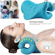 Travesseiro Cervical Ortopédico Massageador Corporal Quiroprático Yoga alívio de dor e correção de postura - Dami