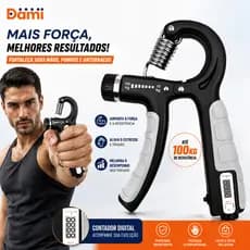 Hand Grip com Contador Ajustável 5-100kg | Malhador de Mão para Fortalecer Dedos | Punho e Antebraço【Dami】