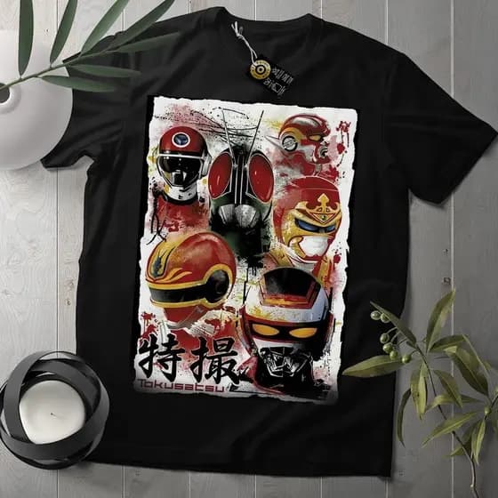 2026 Camiseta Algodão Unissex Tokusatsu Metal Heroes Series Kyojuu Tokusou Juspion Jaspion