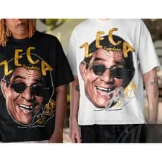 2026 Novo Camiseta Basica E OVERSIZED Zeca Pagodinho Carnaval Graphic Vintage Unissex - Offc