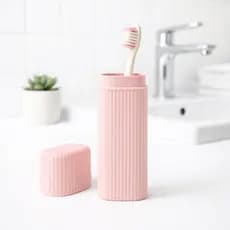 Estojo Porta Escova de Dentes e Creme Dental Portatil Para o Dia a Dia 20x6CM