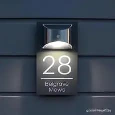 A BeNsil pode personalizar números de casa modernos, placas de número de casa personalizáveis movidas a energia solar pa